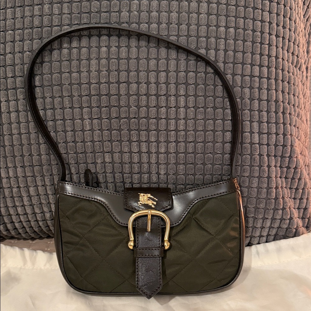 Authentic Burberry Nylon Quilted mini shoulder bag